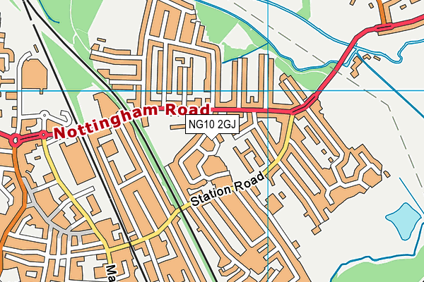 NG10 2GJ map - OS VectorMap District (Ordnance Survey) NG10 2GJ map - OS VectorMap District (Ordnance Survey)