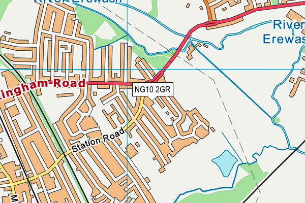 NG10 2GR map - OS VectorMap District (Ordnance Survey) NG10 2GR map - OS VectorMap District (Ordnance Survey)