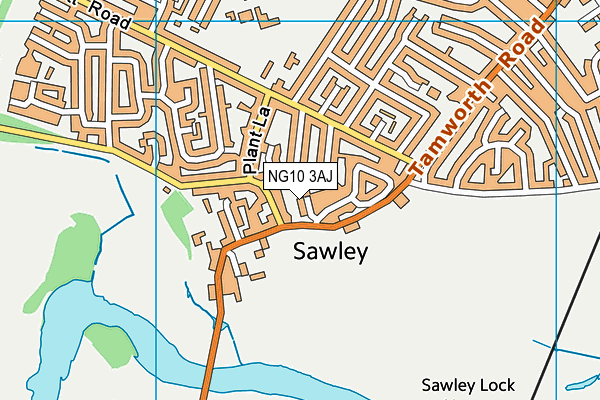 NG10 3AJ map - OS VectorMap District (Ordnance Survey) NG10 3AJ map - OS VectorMap District (Ordnance Survey)