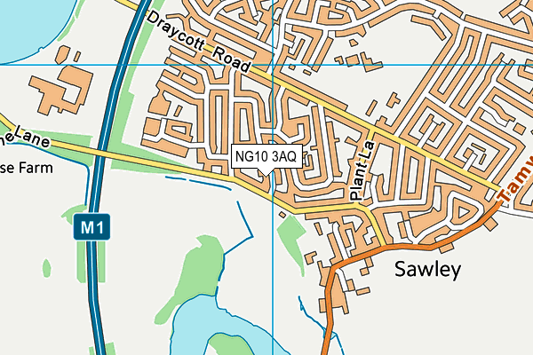 NG10 3AQ map - OS VectorMap District (Ordnance Survey) NG10 3AQ map - OS VectorMap District (Ordnance Survey)