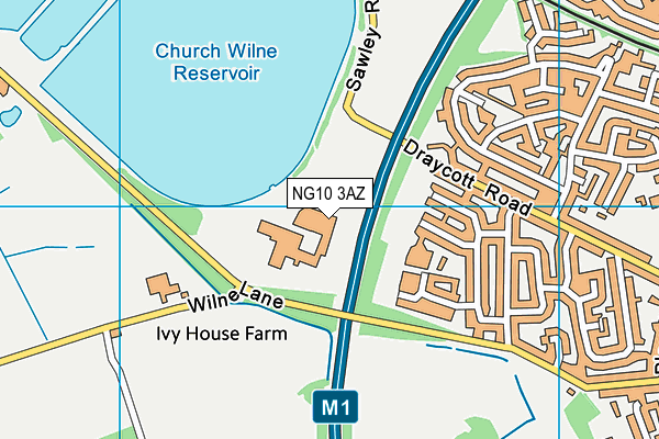 NG10 3AZ map - OS VectorMap District (Ordnance Survey) NG10 3AZ map - OS VectorMap District (Ordnance Survey)