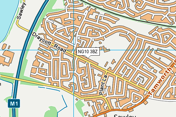 NG10 3BZ map - OS VectorMap District (Ordnance Survey) NG10 3BZ map - OS VectorMap District (Ordnance Survey)