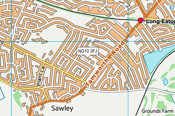 NG10 3FJ map - OS VectorMap District (Ordnance Survey) NG10 3FJ map - OS VectorMap District (Ordnance Survey)