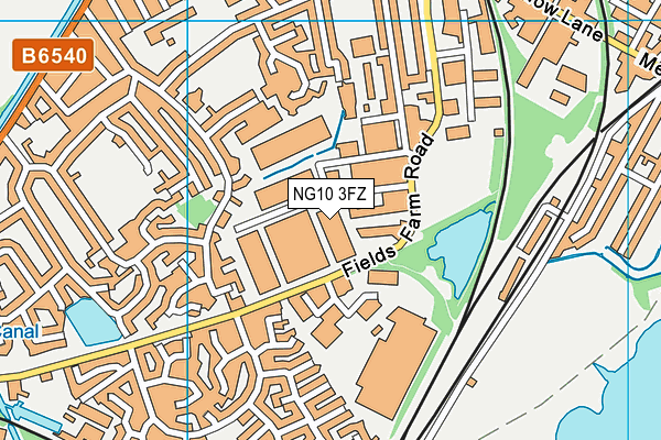 NG10 3FZ map - OS VectorMap District (Ordnance Survey) NG10 3FZ map - OS VectorMap District (Ordnance Survey)