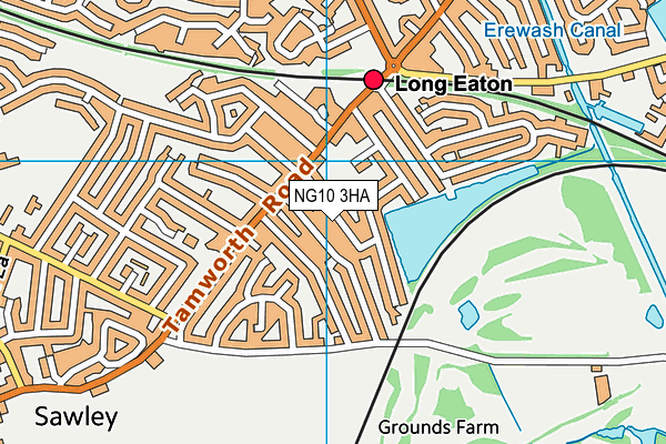 NG10 3HA map - OS VectorMap District (Ordnance Survey) NG10 3HA map - OS VectorMap District (Ordnance Survey)