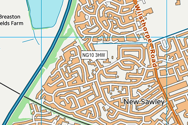 NG10 3HW map - OS VectorMap District (Ordnance Survey) NG10 3HW map - OS VectorMap District (Ordnance Survey)