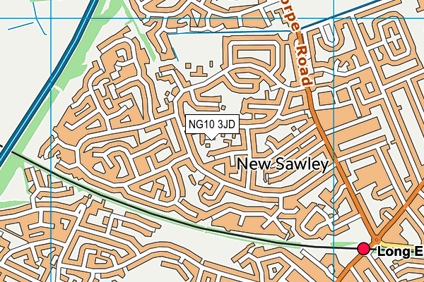 NG10 3JD map - OS VectorMap District (Ordnance Survey) NG10 3JD map - OS VectorMap District (Ordnance Survey)