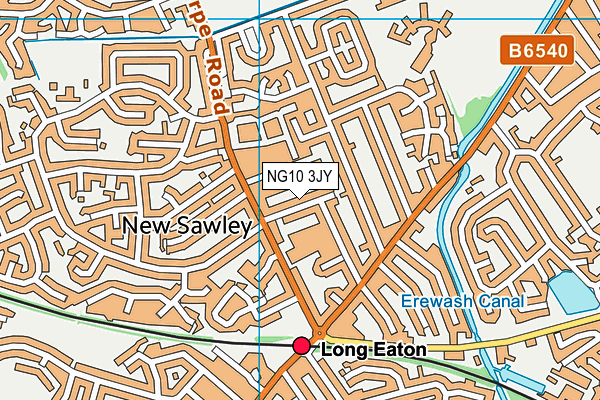 NG10 3JY map - OS VectorMap District (Ordnance Survey) NG10 3JY map - OS VectorMap District (Ordnance Survey)