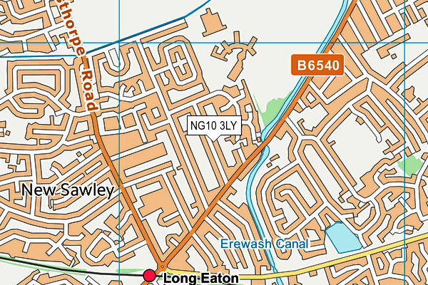 NG10 3LY map - OS VectorMap District (Ordnance Survey) NG10 3LY map - OS VectorMap District (Ordnance Survey)
