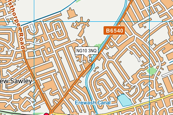 NG10 3NQ map - OS VectorMap District (Ordnance Survey) NG10 3NQ map - OS VectorMap District (Ordnance Survey)