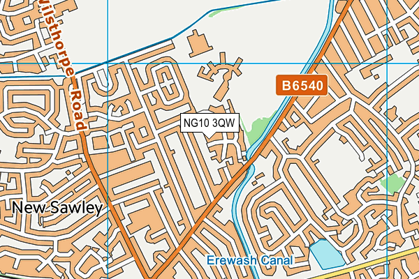 NG10 3QW map - OS VectorMap District (Ordnance Survey) NG10 3QW map - OS VectorMap District (Ordnance Survey)