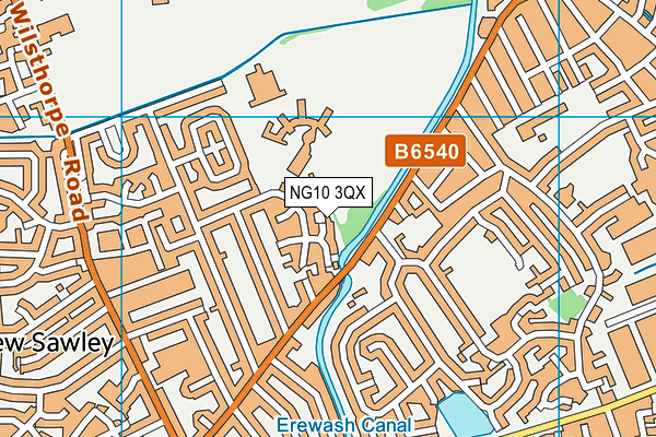 NG10 3QX map - OS VectorMap District (Ordnance Survey) NG10 3QX map - OS VectorMap District (Ordnance Survey)