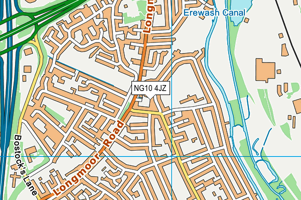 NG10 4JZ map - OS VectorMap District (Ordnance Survey) NG10 4JZ map - OS VectorMap District (Ordnance Survey)
