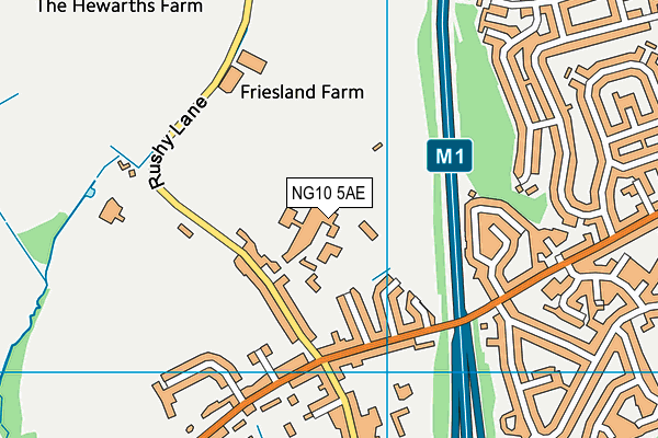 NG10 5AE map - OS VectorMap District (Ordnance Survey) NG10 5AE map - OS VectorMap District (Ordnance Survey)