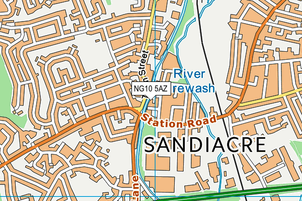 NG10 5AZ map - OS VectorMap District (Ordnance Survey) NG10 5AZ map - OS VectorMap District (Ordnance Survey)