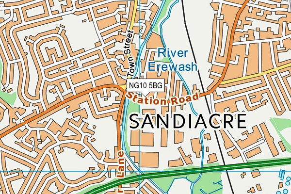NG10 5BG map - OS VectorMap District (Ordnance Survey)