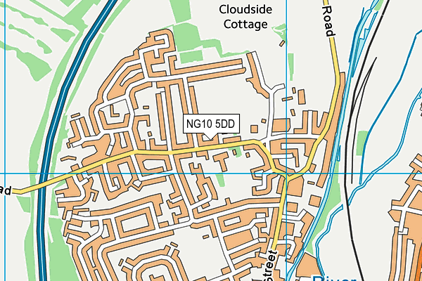 NG10 5DD map - OS VectorMap District (Ordnance Survey) NG10 5DD map - OS VectorMap District (Ordnance Survey)
