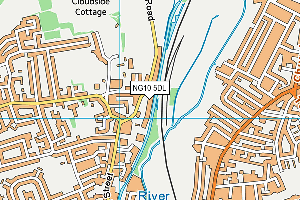 NG10 5DL map - OS VectorMap District (Ordnance Survey) NG10 5DL map - OS VectorMap District (Ordnance Survey)