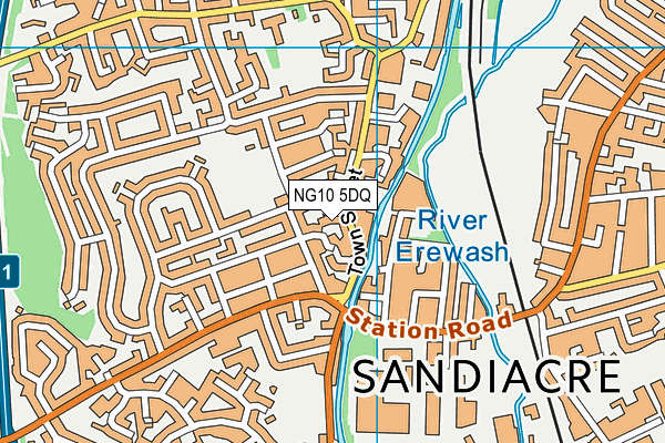 NG10 5DQ map - OS VectorMap District (Ordnance Survey) NG10 5DQ map - OS VectorMap District (Ordnance Survey)
