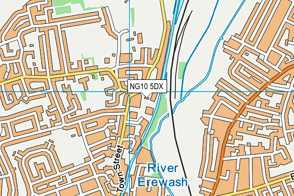NG10 5DX map - OS VectorMap District (Ordnance Survey) NG10 5DX map - OS VectorMap District (Ordnance Survey)