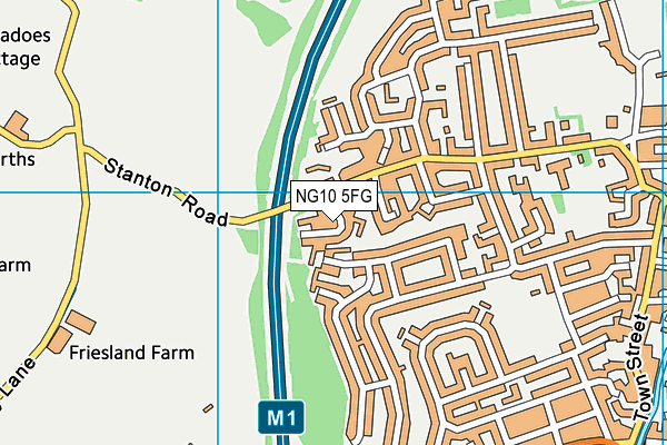 NG10 5FG map - OS VectorMap District (Ordnance Survey) NG10 5FG map - OS VectorMap District (Ordnance Survey)