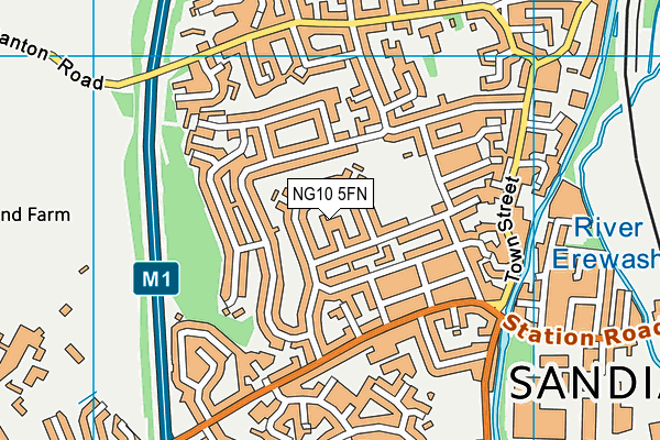 NG10 5FN map - OS VectorMap District (Ordnance Survey) NG10 5FN map - OS VectorMap District (Ordnance Survey)