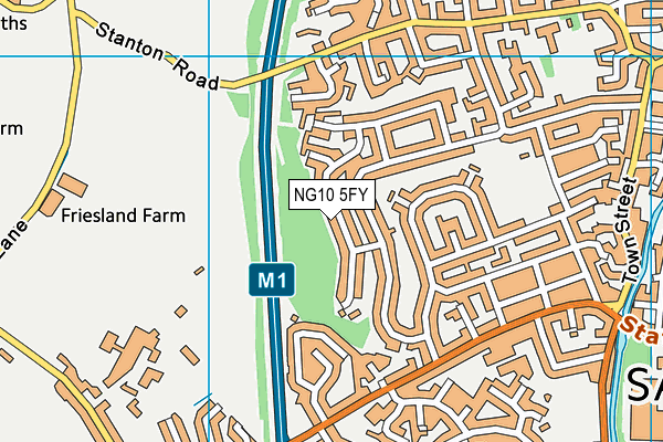 NG10 5FY map - OS VectorMap District (Ordnance Survey) NG10 5FY map - OS VectorMap District (Ordnance Survey)
