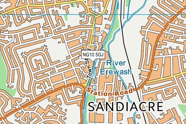 NG10 5GJ map - OS VectorMap District (Ordnance Survey) NG10 5GJ map - OS VectorMap District (Ordnance Survey)
