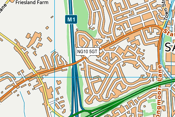 NG10 5GT map - OS VectorMap District (Ordnance Survey) NG10 5GT map - OS VectorMap District (Ordnance Survey)