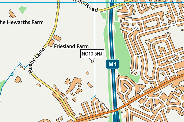 NG10 5HJ map - OS VectorMap District (Ordnance Survey) NG10 5HJ map - OS VectorMap District (Ordnance Survey)
