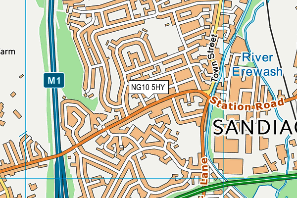 NG10 5HY map - OS VectorMap District (Ordnance Survey) NG10 5HY map - OS VectorMap District (Ordnance Survey)