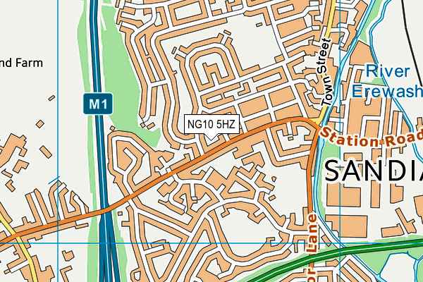 NG10 5HZ map - OS VectorMap District (Ordnance Survey) NG10 5HZ map - OS VectorMap District (Ordnance Survey)