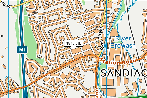 NG10 5JE map - OS VectorMap District (Ordnance Survey) NG10 5JE map - OS VectorMap District (Ordnance Survey)