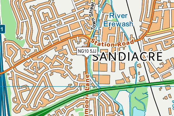 NG10 5JJ map - OS VectorMap District (Ordnance Survey) NG10 5JJ map - OS VectorMap District (Ordnance Survey)