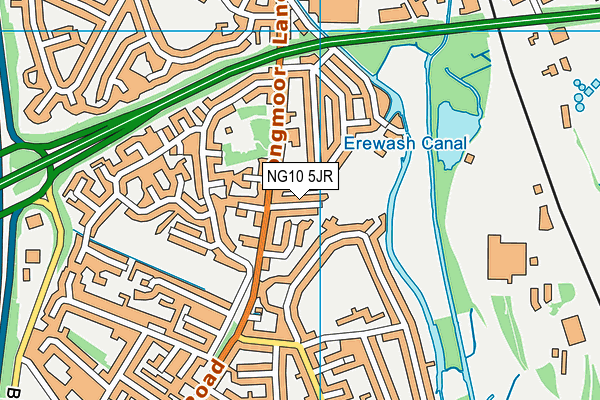 NG10 5JR map - OS VectorMap District (Ordnance Survey) NG10 5JR map - OS VectorMap District (Ordnance Survey)