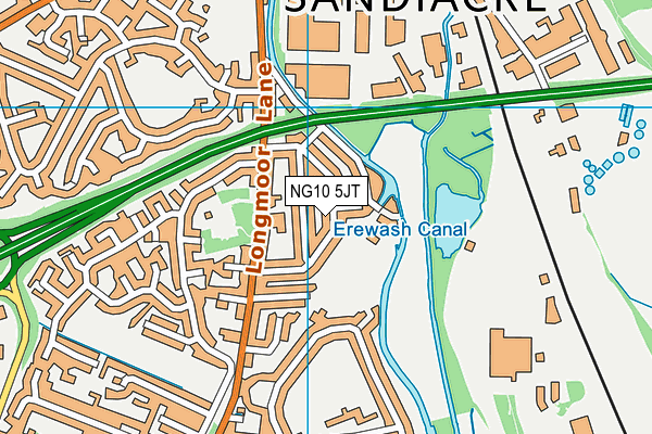 NG10 5JT map - OS VectorMap District (Ordnance Survey) NG10 5JT map - OS VectorMap District (Ordnance Survey)