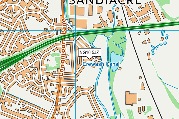 NG10 5JZ map - OS VectorMap District (Ordnance Survey) NG10 5JZ map - OS VectorMap District (Ordnance Survey)