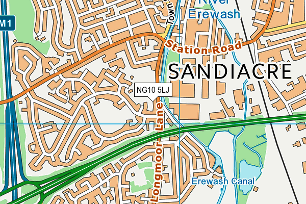 NG10 5LJ map - OS VectorMap District (Ordnance Survey)