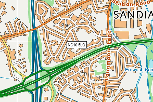 NG10 5LQ map - OS VectorMap District (Ordnance Survey) NG10 5LQ map - OS VectorMap District (Ordnance Survey)