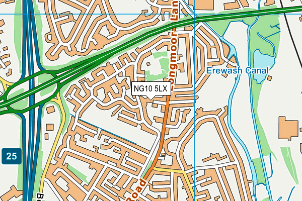NG10 5LX map - OS VectorMap District (Ordnance Survey) NG10 5LX map - OS VectorMap District (Ordnance Survey)