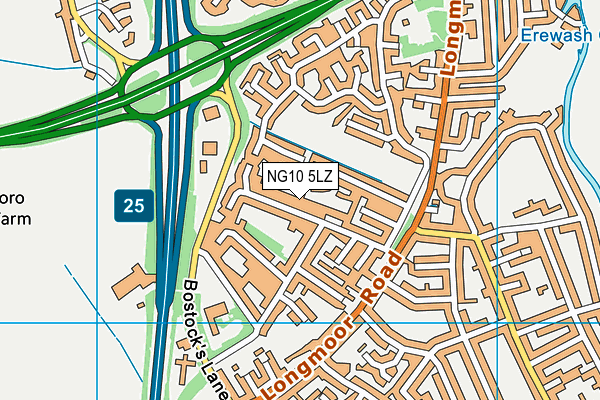 NG10 5LZ map - OS VectorMap District (Ordnance Survey)