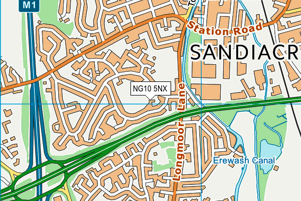NG10 5NX map - OS VectorMap District (Ordnance Survey) NG10 5NX map - OS VectorMap District (Ordnance Survey)