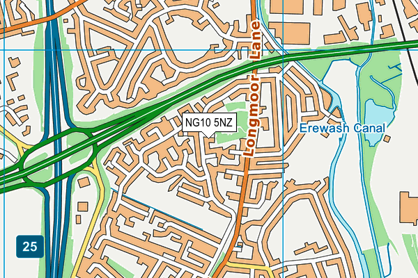 NG10 5NZ map - OS VectorMap District (Ordnance Survey) NG10 5NZ map - OS VectorMap District (Ordnance Survey)