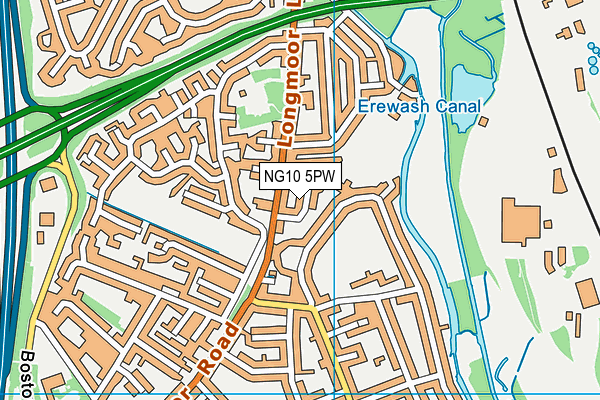 NG10 5PW map - OS VectorMap District (Ordnance Survey) NG10 5PW map - OS VectorMap District (Ordnance Survey)