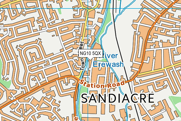 NG10 5QX map - OS VectorMap District (Ordnance Survey) NG10 5QX map - OS VectorMap District (Ordnance Survey)