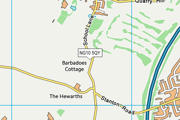 NG10 5QY map - OS VectorMap District (Ordnance Survey) NG10 5QY map - OS VectorMap District (Ordnance Survey)