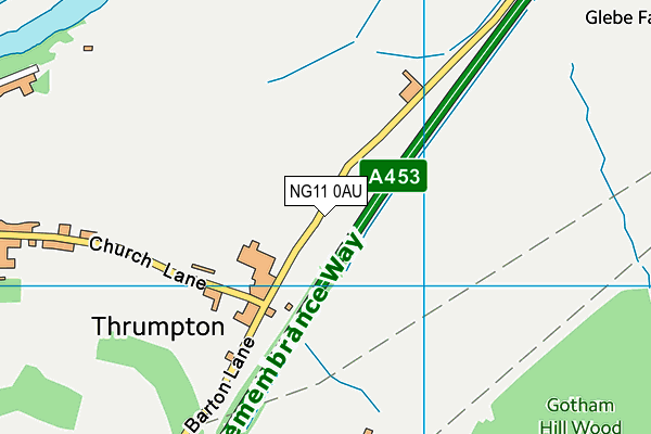 NG11 0AU map - OS VectorMap District (Ordnance Survey) NG11 0AU map - OS VectorMap District (Ordnance Survey)