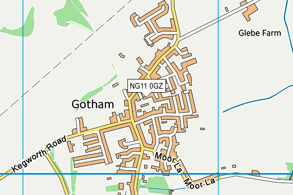 NG11 0GZ map - OS VectorMap District (Ordnance Survey) NG11 0GZ map - OS VectorMap District (Ordnance Survey)