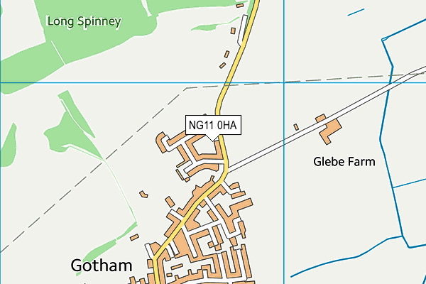 NG11 0HA map - OS VectorMap District (Ordnance Survey)