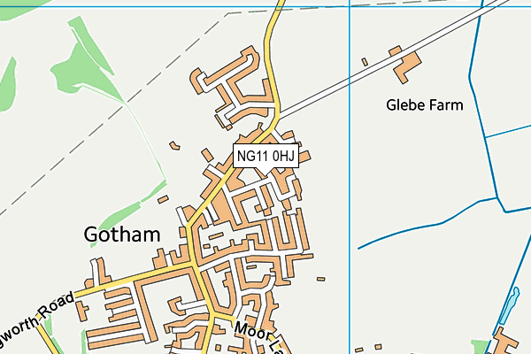 NG11 0HJ map - OS VectorMap District (Ordnance Survey)